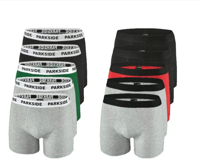 Bon plan Lidl – lot de 10 boxers homme PARKSIDE à 12,98€ au lieu de 19,98€. Tailles M à XXL, coton doux, certification OEKO-TEX®, coloris variés, livraison rapide.