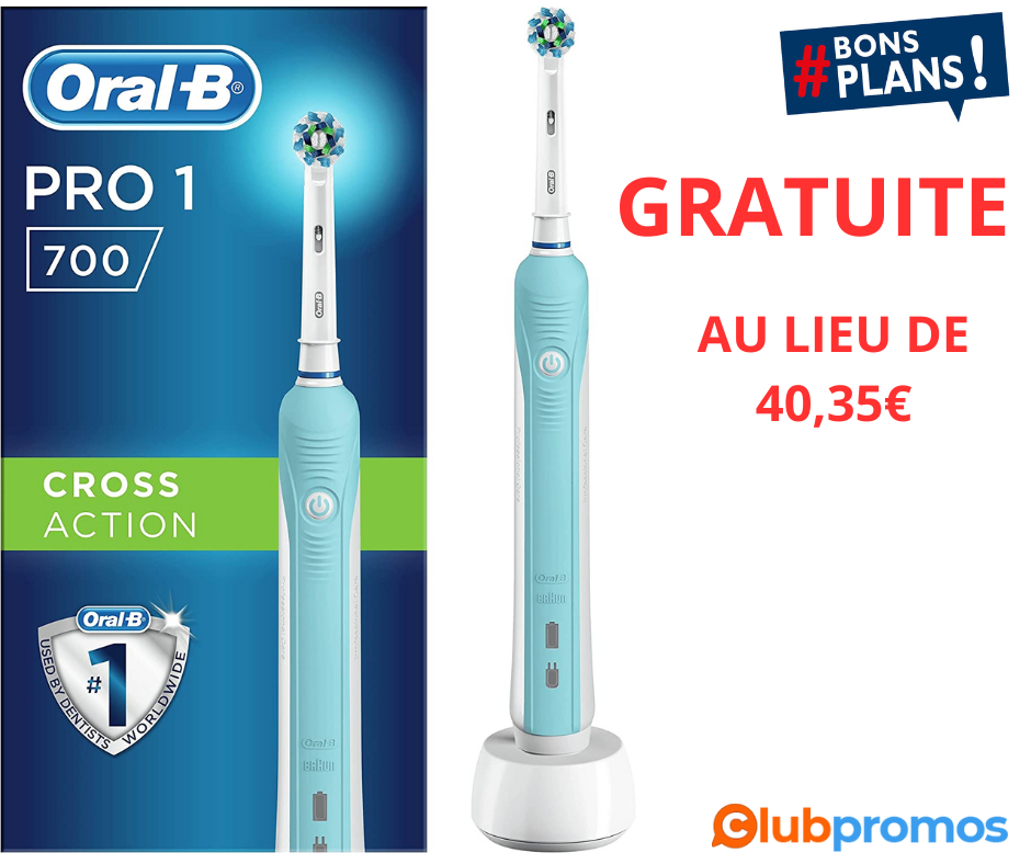 Brosse à dents électrique Oral-b Pro 1 gratuite au lieu de 40,35€ chez Intermarché avec rembou...png