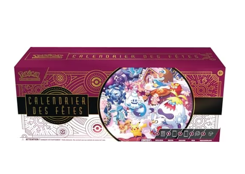 Calendrier des Fêtes Pokémon 2025 – 25 jours de surprises avec 8 cartes promo brillantes, 6 bo...png