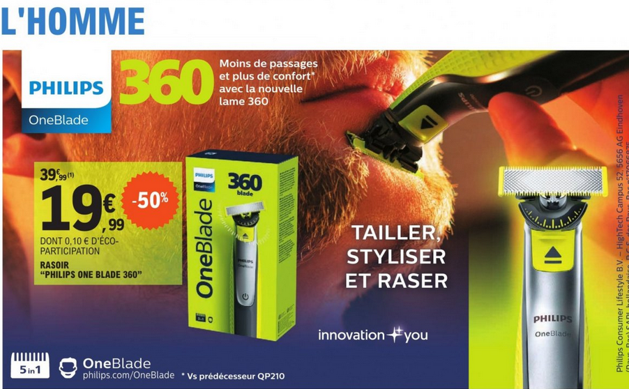 Catalogue-E-LECLERC--BEAUTE-PRINTEMPS-•-Du-mardi-9-mai-2023-page-30- rasoir one blade tondeuse.png