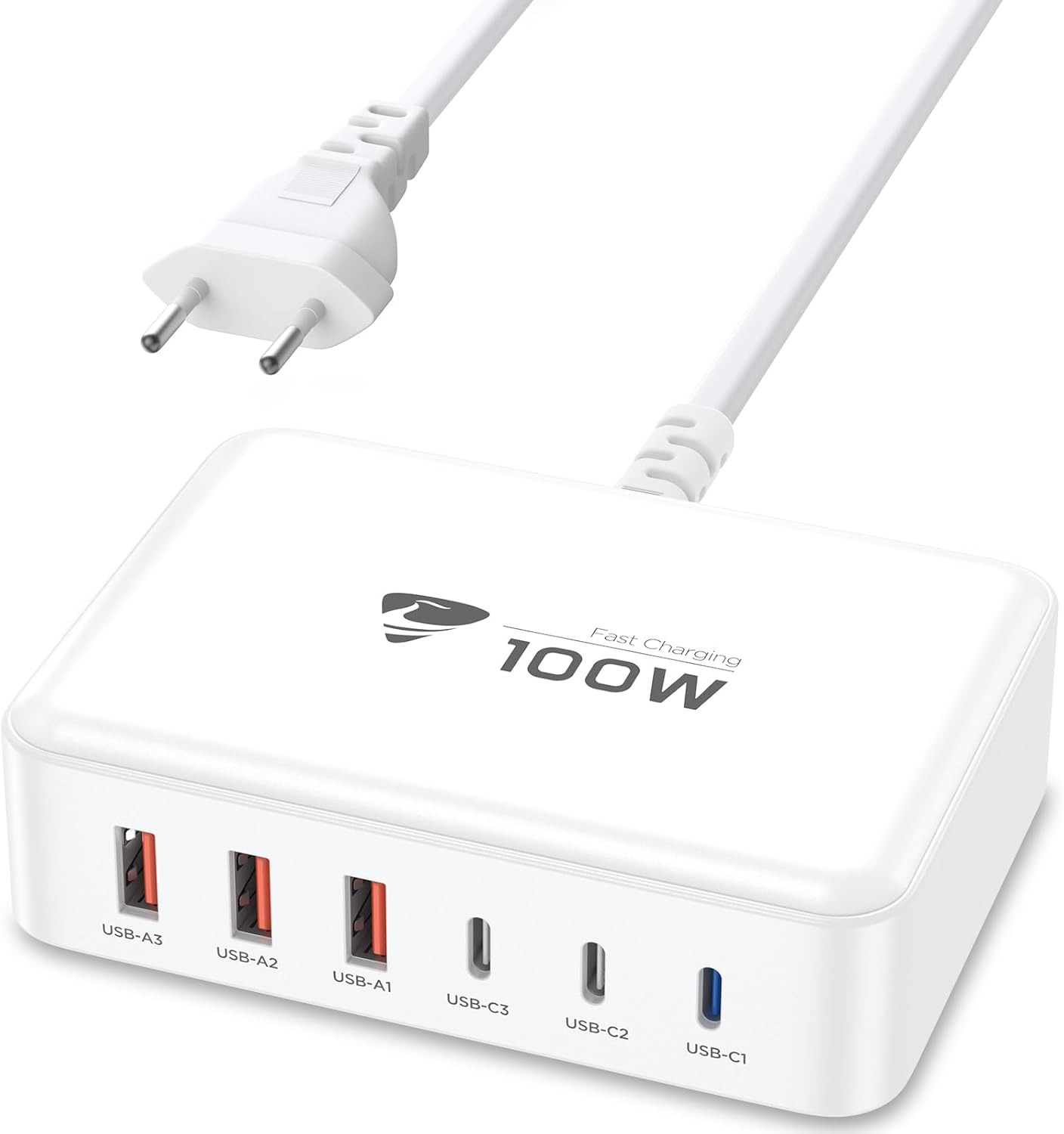  Chargeur USB-C GaN 100W 6 ports multi-appareils (PD & QC) pour iPhone, iPad, MacBook, Samsung – bon plan Amazon avec coupon