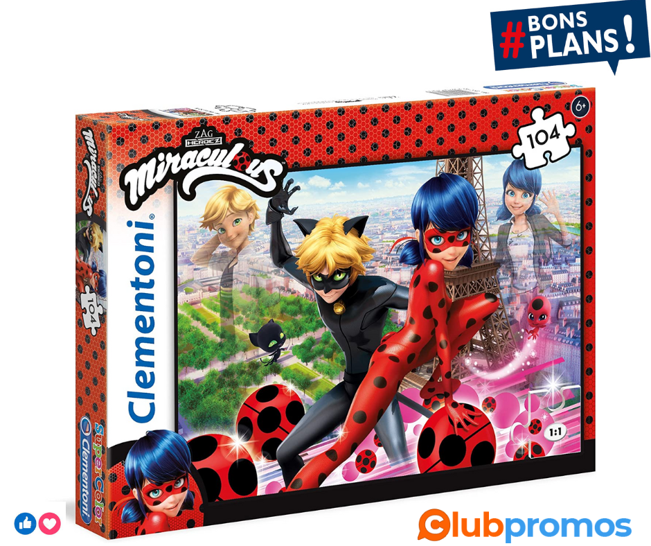 Clementoni-Clementoni-27077-Supercolor Collection-Miraculous-104 pièces, 27077, Multicolore.png