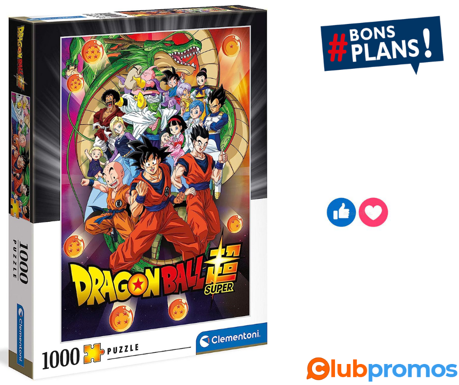 Clementoni Dragon Ball Z Ball-1000 pièces-Puzzle Adulte-fabriqué en Italie, 39600, No Color.png