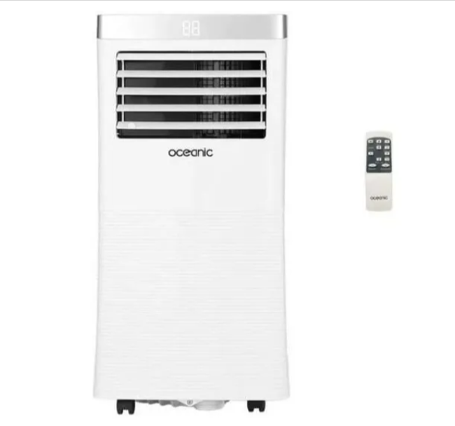 Climatiseur mobile Oceanic 10000 BTU, 2930W, avec télécommande et minuterie programmable – bon plan Cdiscount