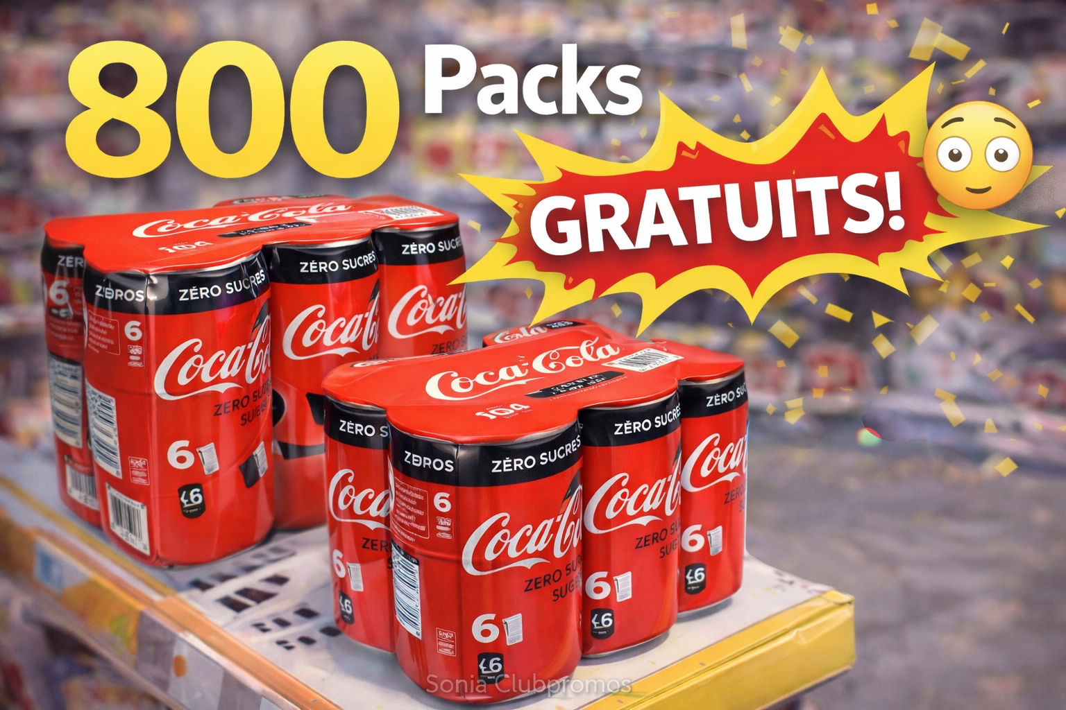 Test gratuit TRND Coca-Cola Zéro Sucres : 800 participants peuvent recevoir un pack de 24 canettes 330 ml (zéro sucres, zéro calories) et publier un post + une vidéo courte avec le hashtag #AddZero.