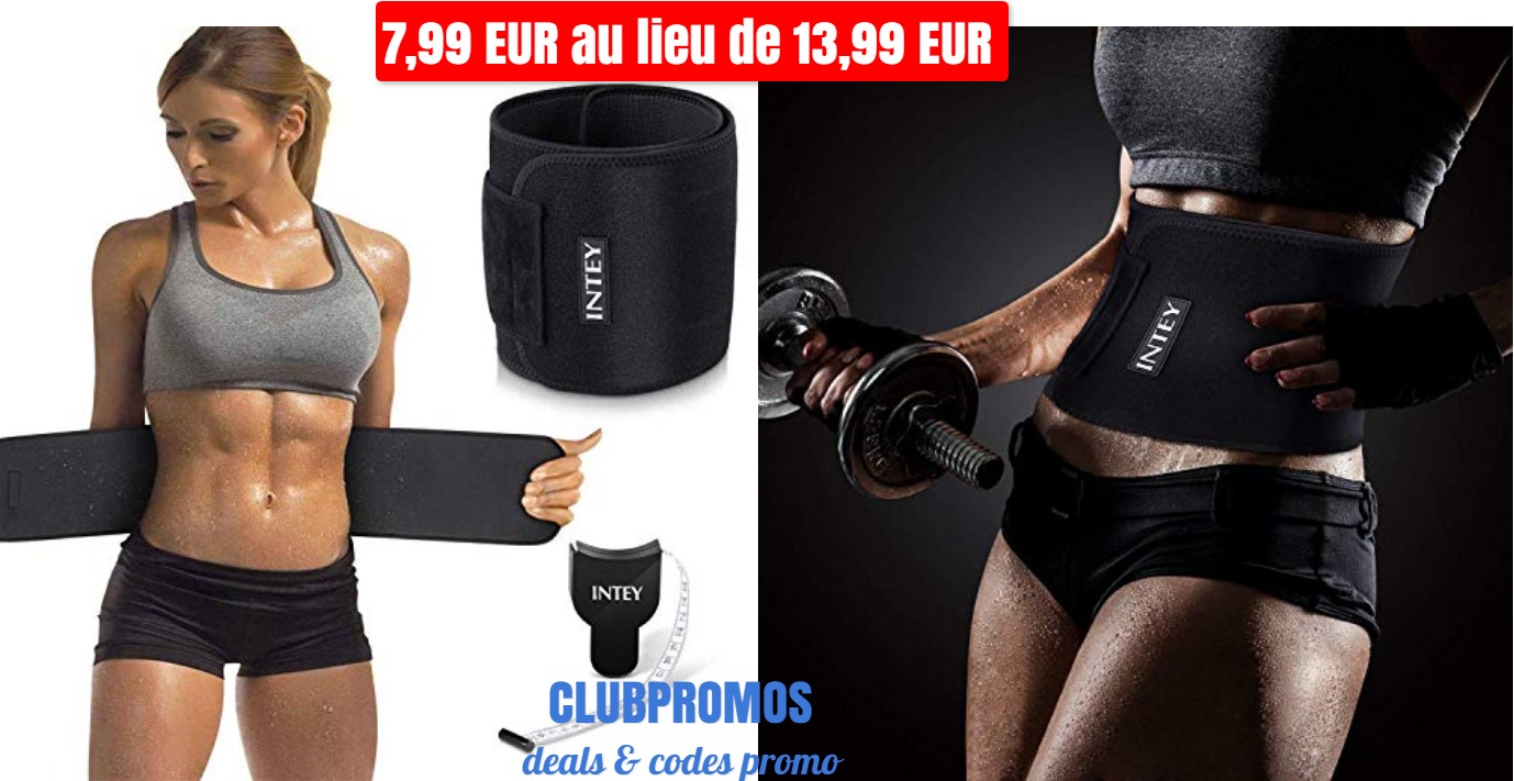 code promo - Ceinture abdominale INTEY   ruban à 7 99 EUR au lieu de 13 99 EUR sur Amazon.jpg