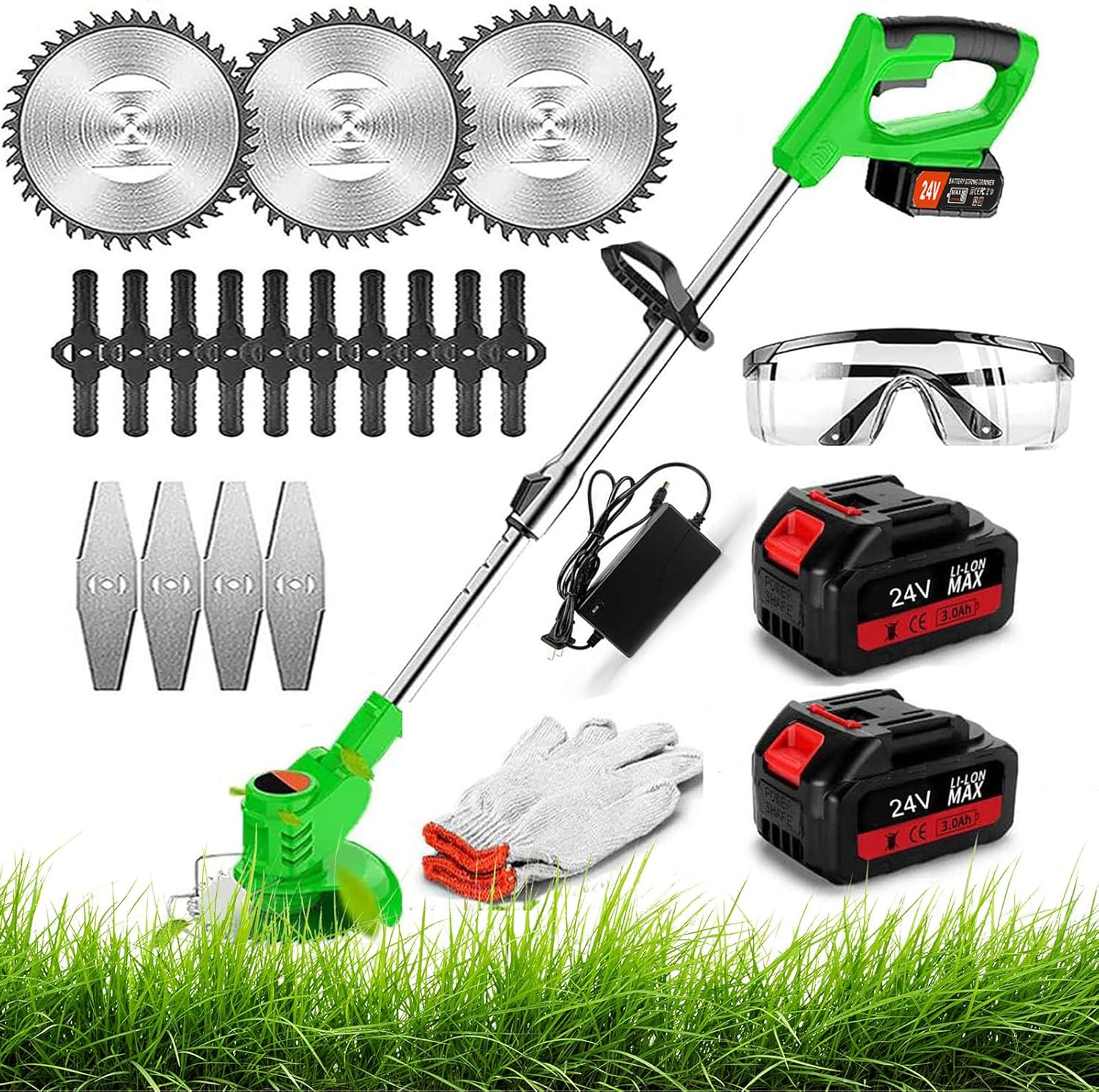 Coupe Bordure sans Fil avec Batterie Debroussailleuse Electrique pour Jardin, Pelouses et Terres Agricoles – Amazon