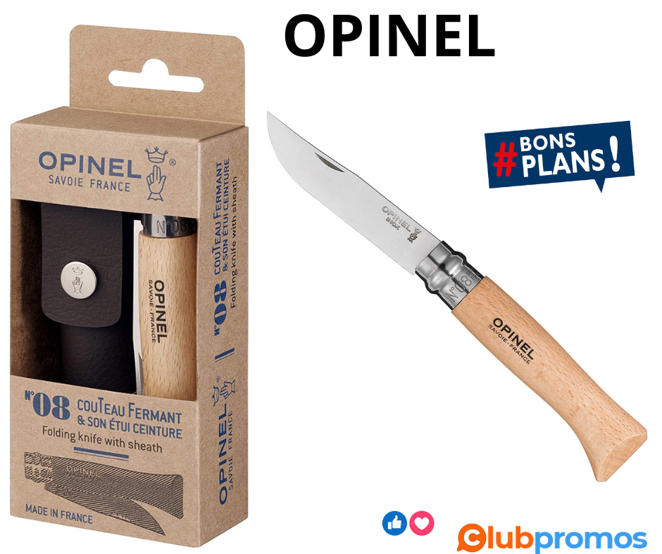 Couteau Opinel Tradition N°8 (8,5 cm) avec Étui.png