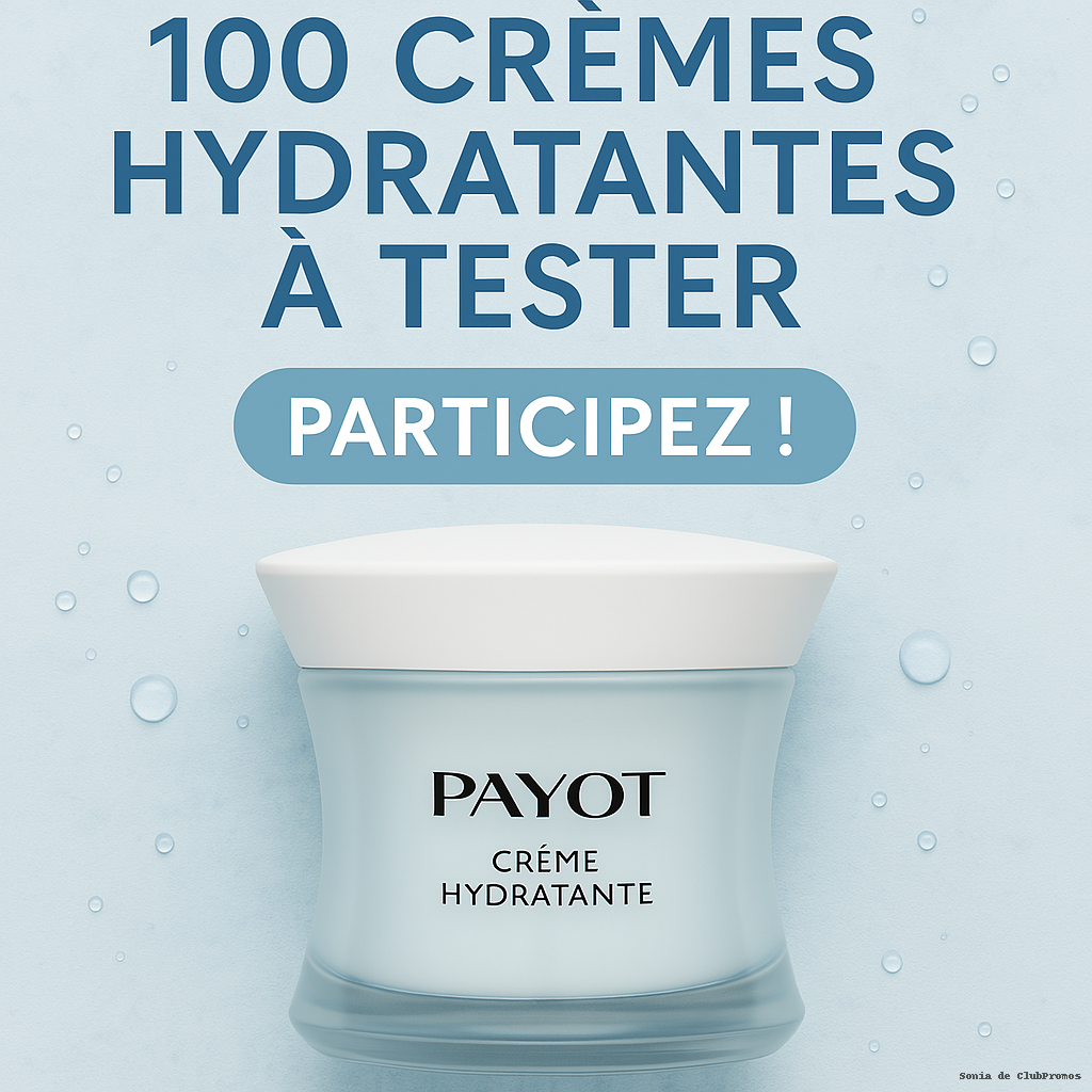 Crème Hydratante Adaptogène Payot - Offre de test gratuit pour une peau hydratée et revitalisée