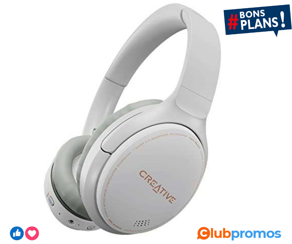 Creative Zen Hybrid Casque Circum-Aural sans Fil avec Suppression Active du Bruit Hybride, Mod...png