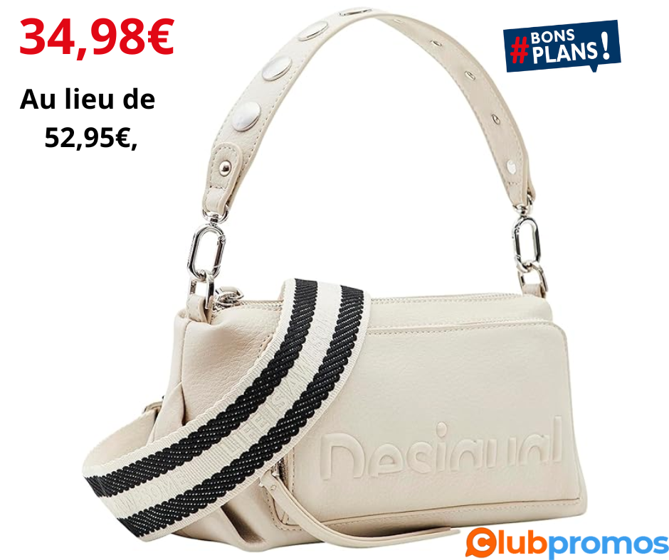 Découvrez le Bon Plan Desigual BOLS_HALF LOGO URUS Femme à -34% sur Amazon.png