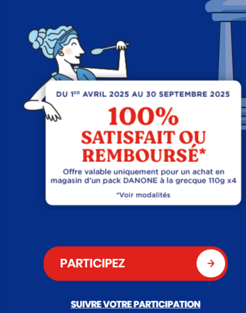 L'offre de Danone concernant les yaourts à la grecque en pot de 4x110g est une belle opportunité pour les amateurs de produits laitiers. Proposant des saveurs variées telles que Nature, Vanille, Fraise et Noix de coco, cette gamme s'adresse à tous les goûts. En plus de la qualité exceptionnelle de ces yaourts, les consommateurs ont la possibilité de se faire rembourser leur achat. Pour bénéficier de cette offre, il suffit de se rendre sur le site satisfaitourembourse.danone.fr, où il est possible de soumettre une demande de remboursement. Cela incite beaucoup de personnes à essayer ces délicieuses saveurs tout en ayant l'assurance d'un achat sans risque. En somme, cette promotion de Danone est une occasion à ne pas manquer pour savourer un yaourt de qualité tout en se faisant rembourser.