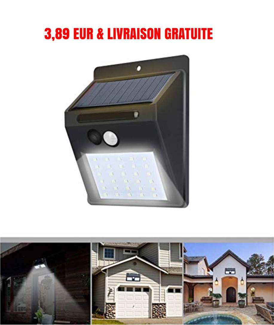 deal - Lampe solaire LED d extérieur IP65 à 3 89 EUR   LIVRAISON GRATUITE sur Amazon.jpg