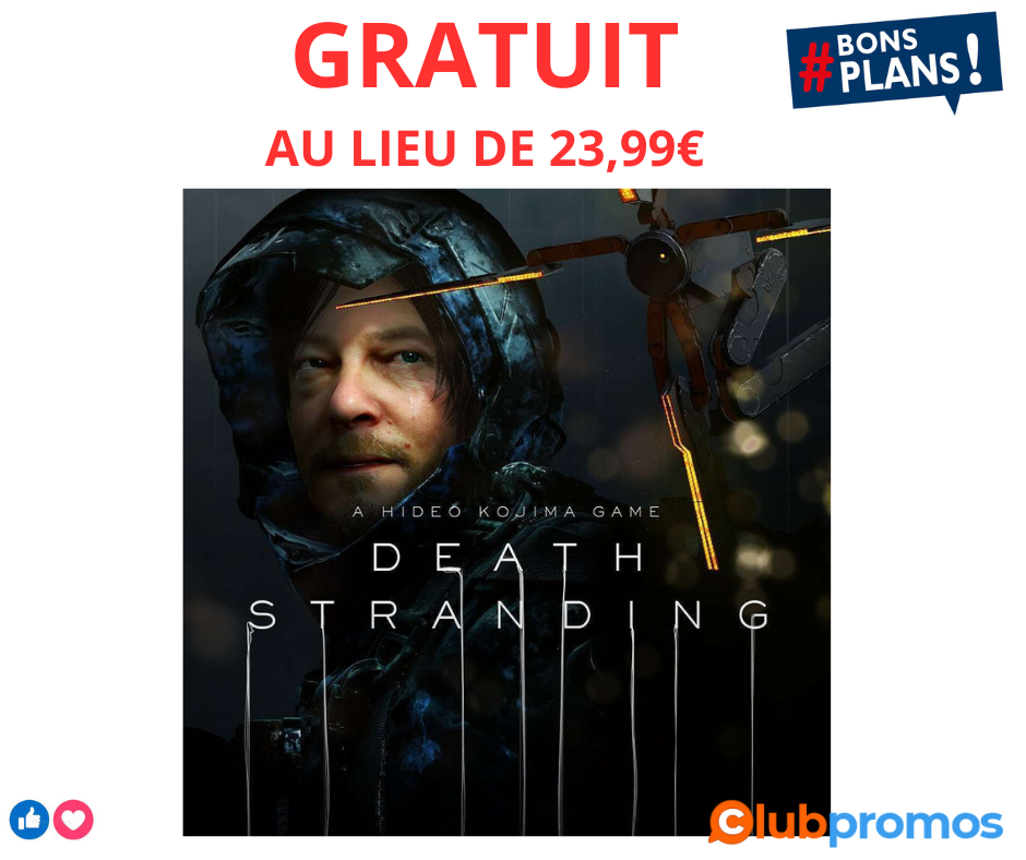 Death Stranding gratuit sur PC Télécharge ce chef-d'œuvre vidéoludique sans dépenser un centime .png