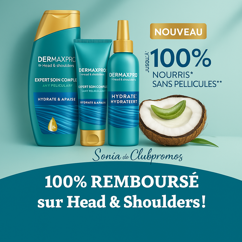 Offre Satisfait ou Remboursé DermaXpro : remboursement intégral sur les produits achetés en France entre avril et juin 2025.