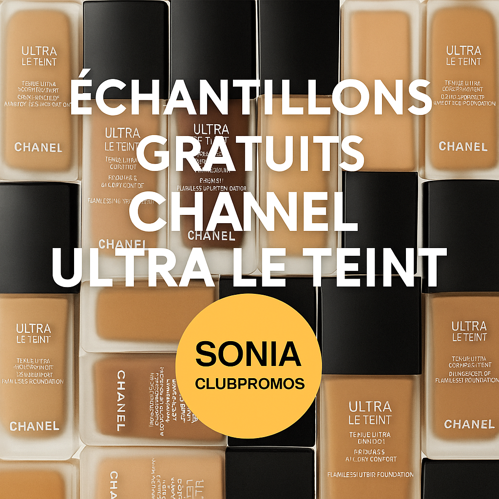  Offre CHANEL échantillon gratuit Ultra Le Teint – fond de teint fluide longue tenue confort et couvrance – livraison gratuite France