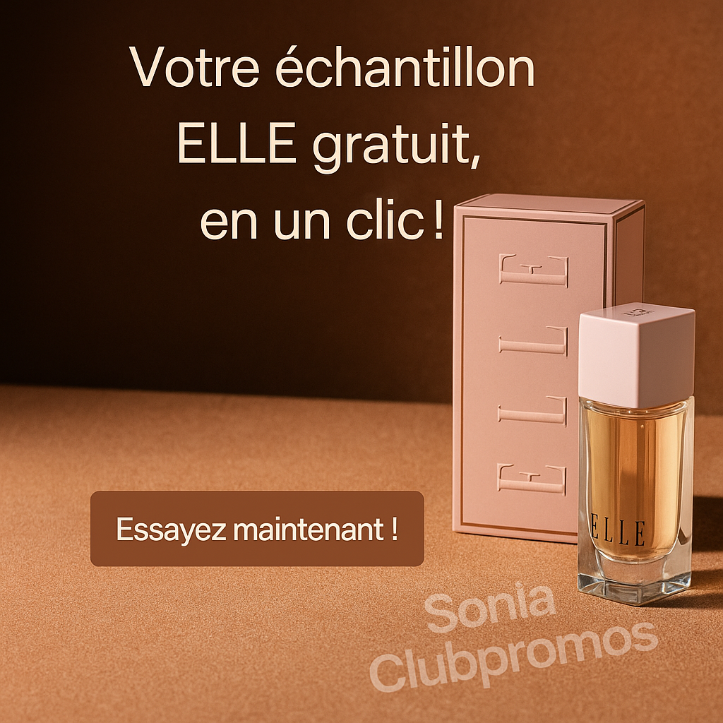 Échantillon gratuit du parfum ELLE chez Arabian Oud, une fragrance orientale féminine à découvrir en boutique sans achat. Offre limitée en France dans 6 magasins participants.