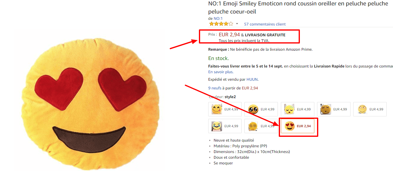 Emoji Smiley Emoticon rond coussin  bon plan deco.png