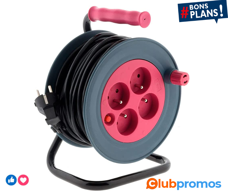 Enrouleur ménager 15m 3G1 mm² - Rose - Zenitech.png