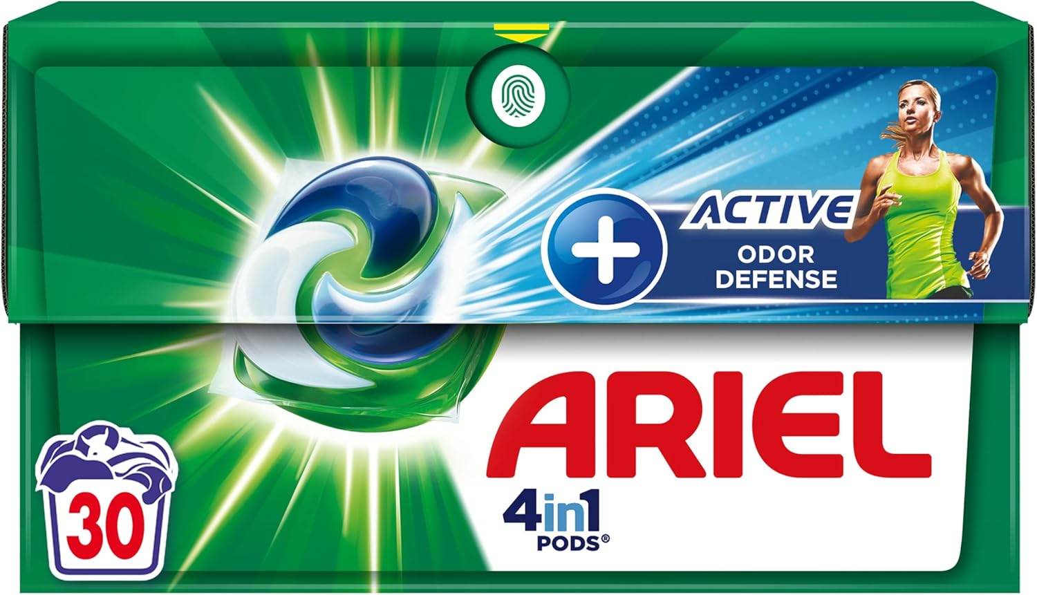 Lessive Ariel 4in1 PODS – Capsules 30 lavages, parfum Febreze, propreté impeccable, efficace à froid et en cycle court