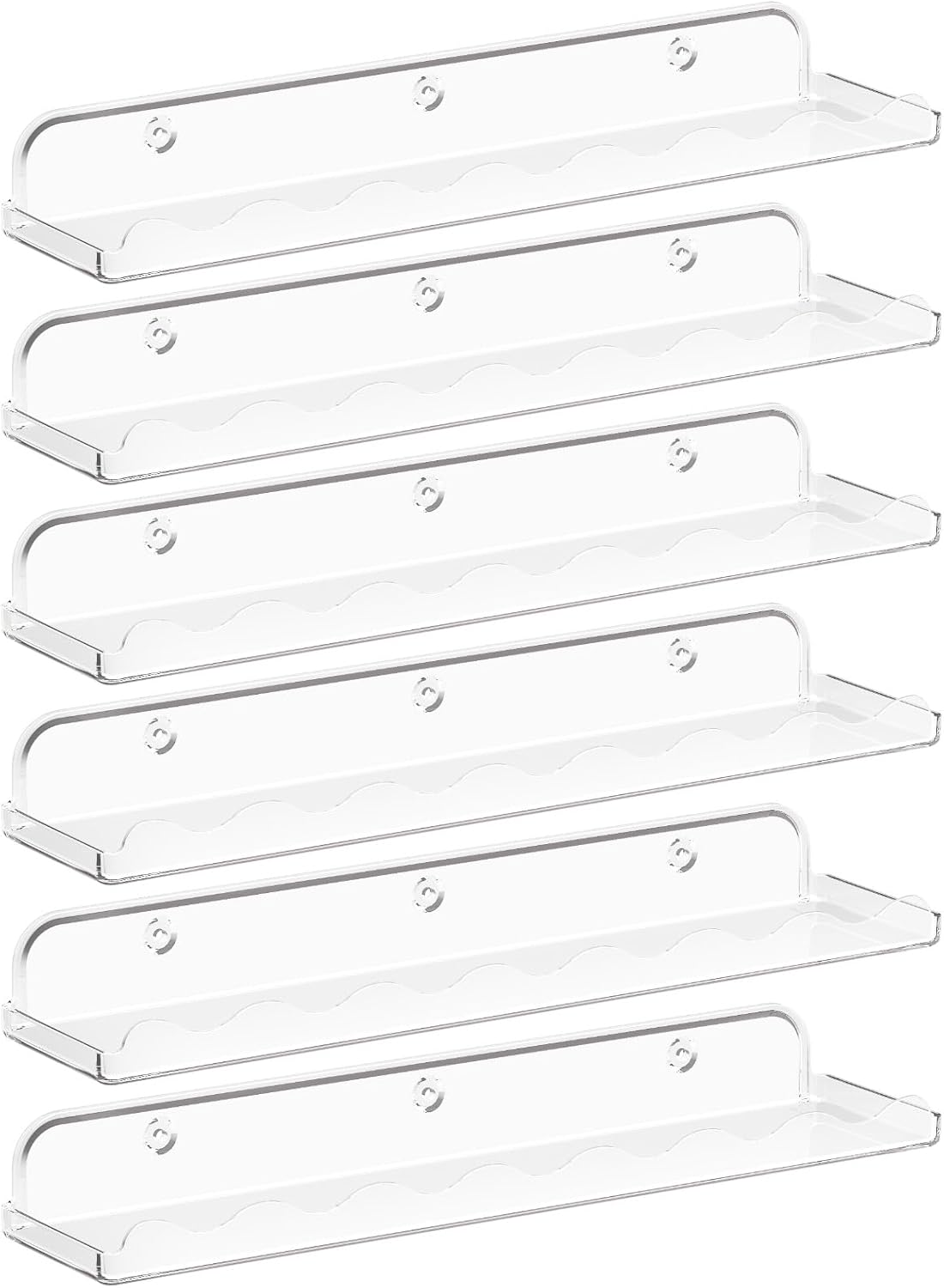  Lot de 6 étagères murales Lifewit en plastique pour chambre d'enfants.