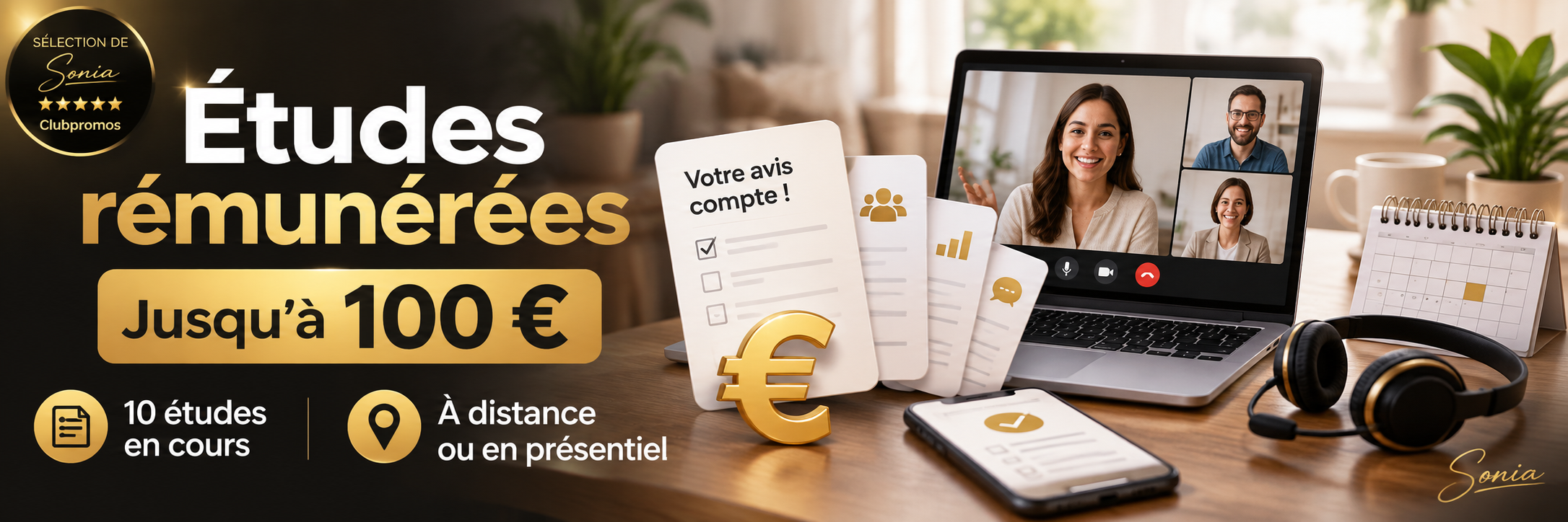 Études consommateurs rémunérées avec des dédommagements jusqu’à 100 euros
