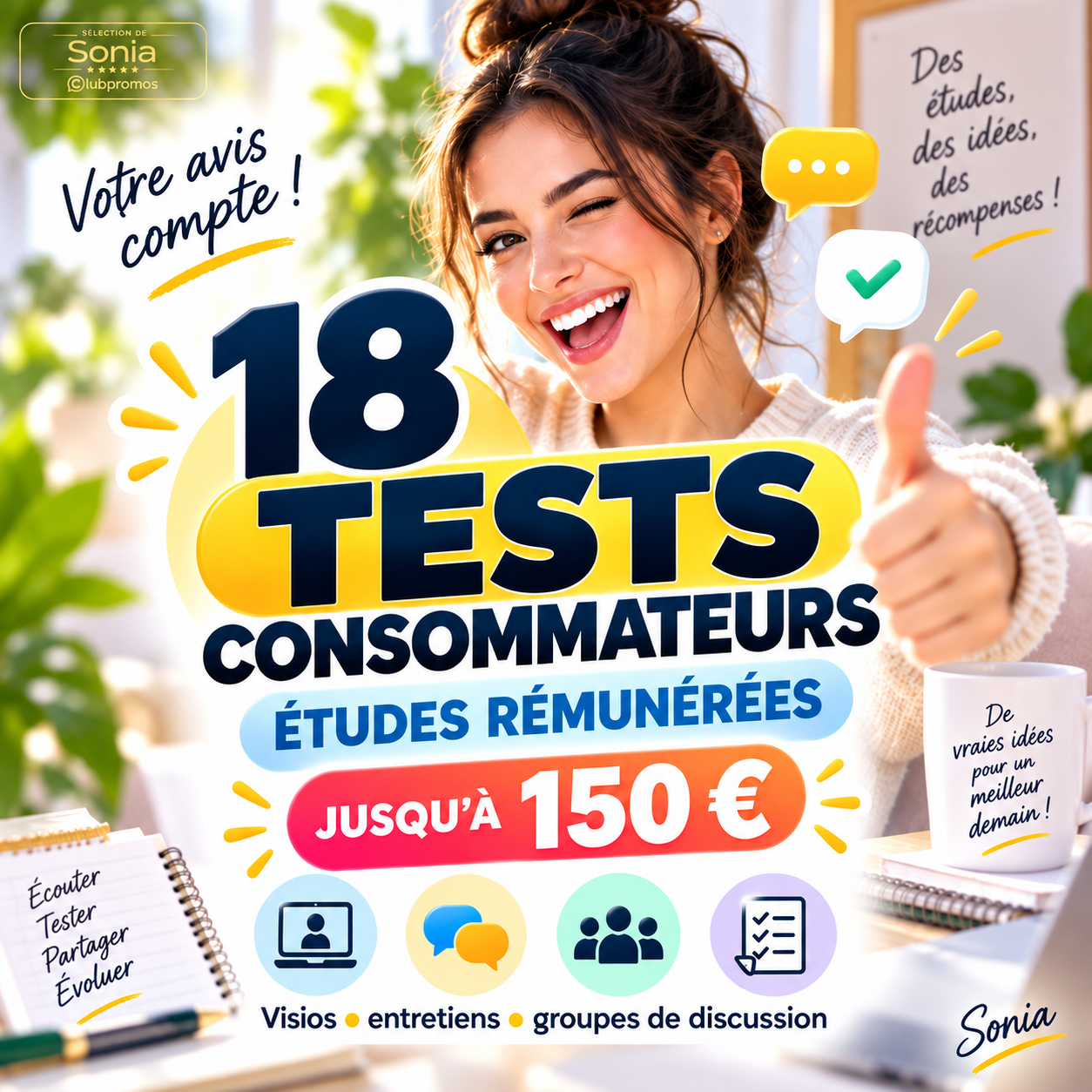 Études consommateurs rémunérées en septembre 2026 avec des dédommagements jusqu’à 150 euros
