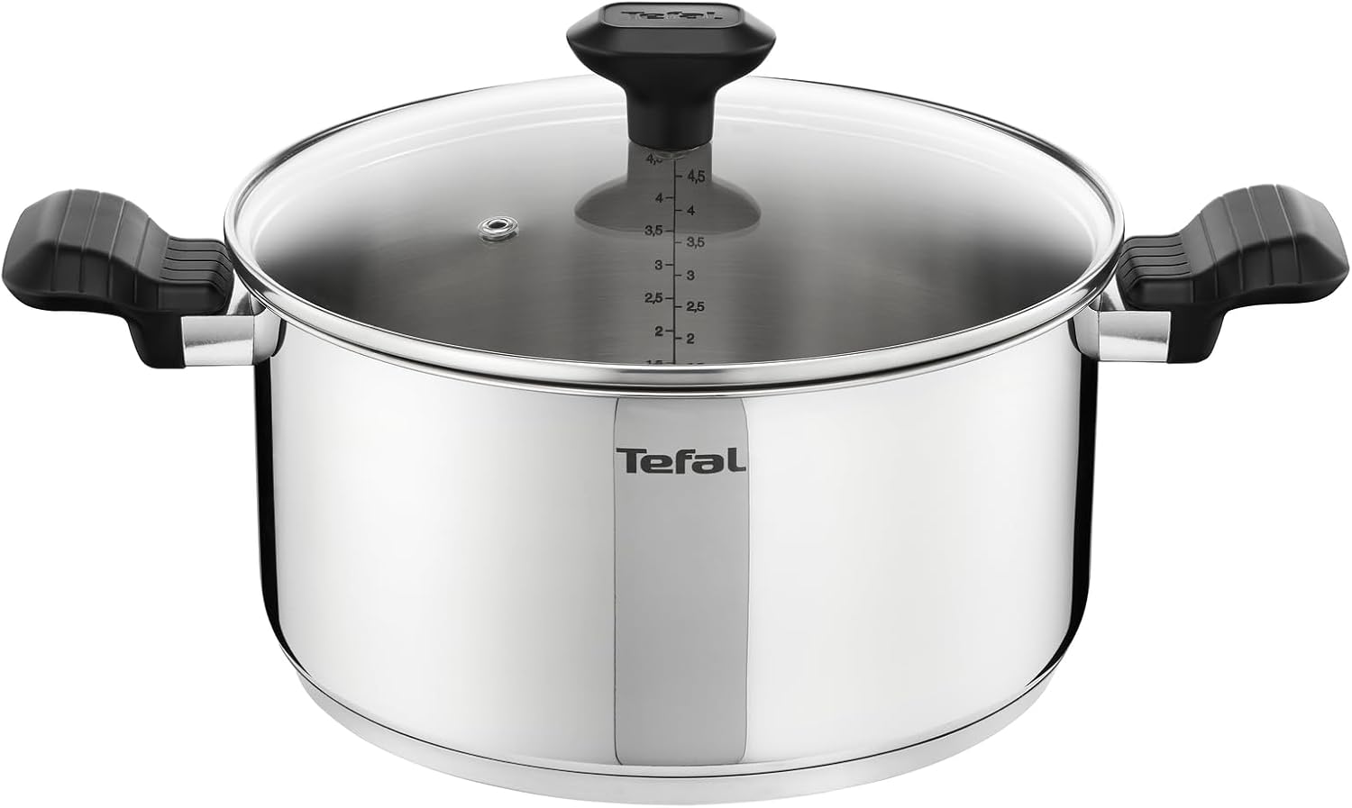 Tefal Comfort Max faitout 24 cm – 5,2 L – inox 18/10 – couvercle verre – tous feux dont induction – bon plan Amazon