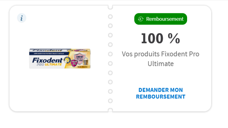 Fixodent Ultimate avec offre Satisfait ou 100% Remboursé - Maintien Optimal et Confort pour Prothèses Dentaires