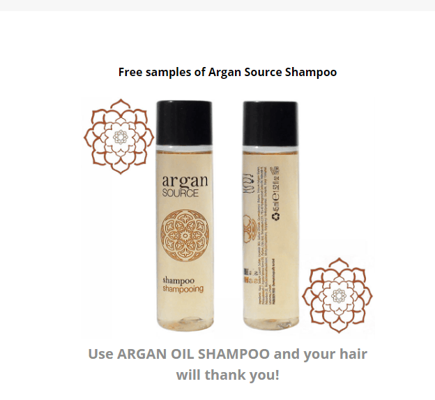 Free samples of Argan Shampoo – Argan Essence Exclusive.png