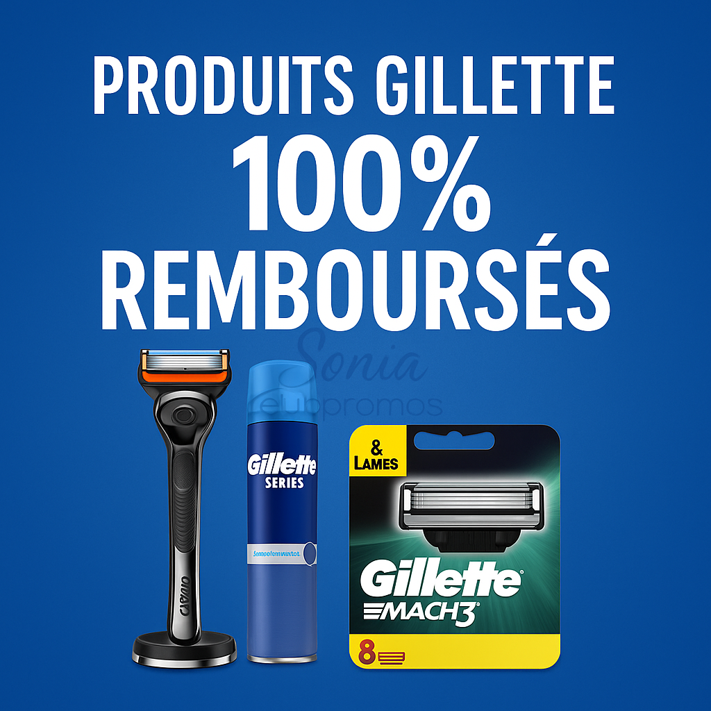  Offre Gillette 100 % remboursée – rasoirs et lames GilletteLabs haut de gamme – essai gratuit en France