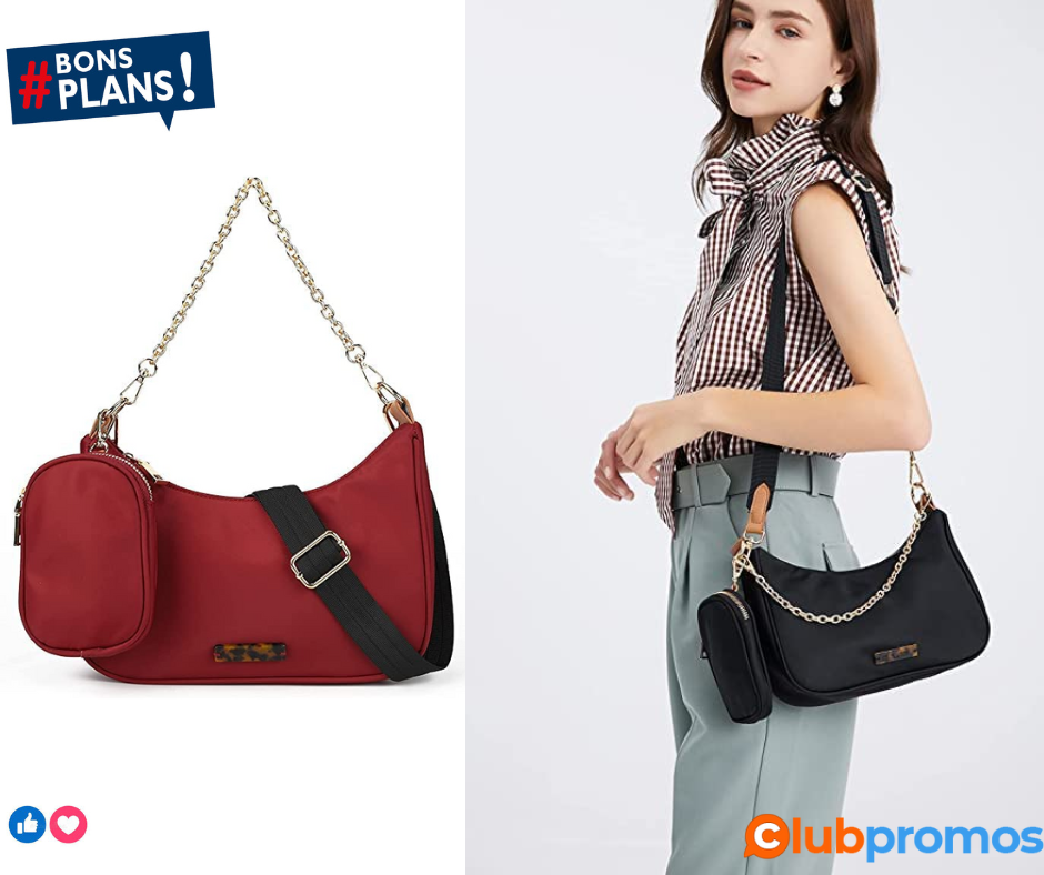 GLITZALL Sac banane en cuir pour femme avec ceinture amovible gland taille poches mode, noir2.png