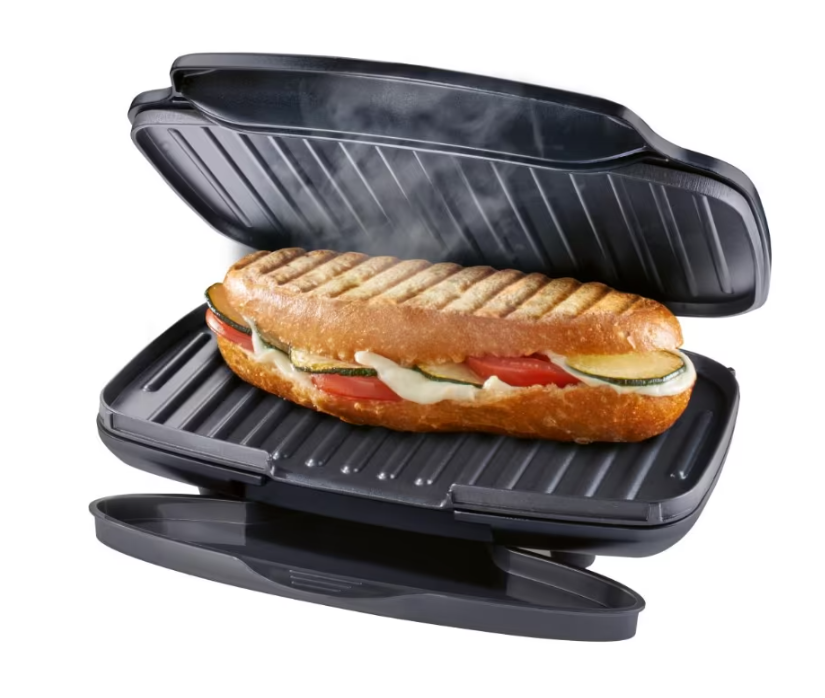 Grill multi-usages Silvercrest 1000 W – –40% via coupon Lidl Plus, surface 25×15 cm, antiadhésif ILAG, bac récupérateur