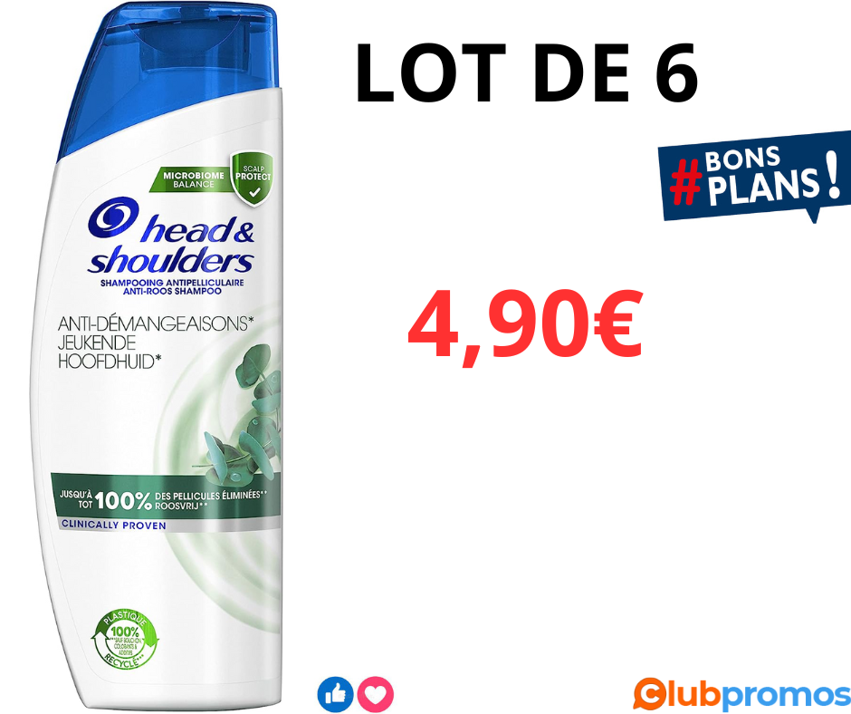 head&shoulders shampoing anti demangeaisons- 6 × 285 ml - lot de 6.png