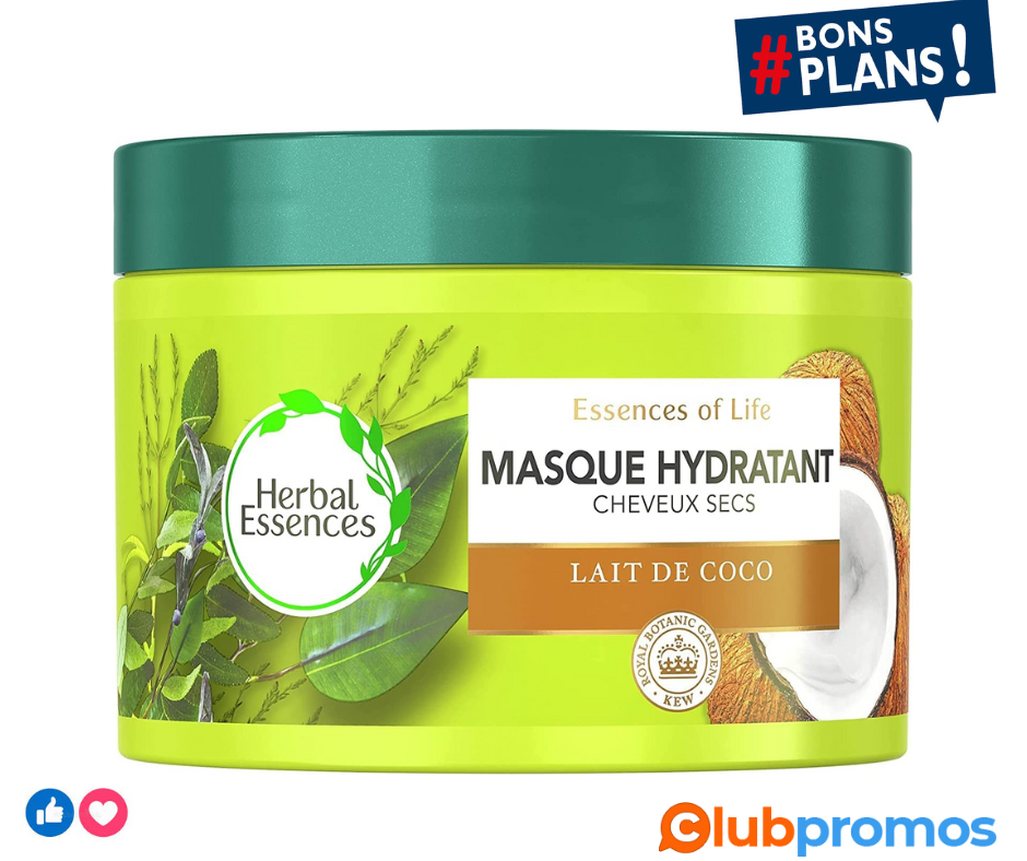 Herbal Essences Masque Hydratant Au Lait De Coco, Pour Cheveux Très Secs .png