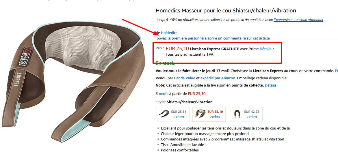 Homedics Masseur pour le cou Shiatsu chaleur vibration  Amazon.fr  Hygiène et Soins du corps.png