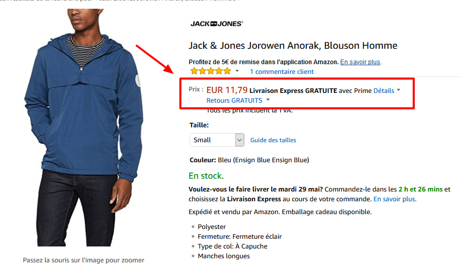 Jack   Jones Jorowen Anorak  Blouson Homme  Amazon.fr  Vêtements et accessoires(1).png