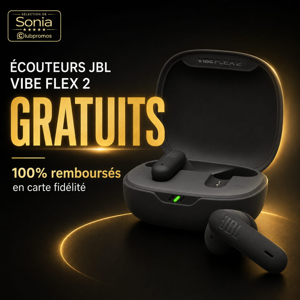 JBL Vibe Flex 2 gratuits chez Hyper U avec 49,99 € crédités sur la Carte U