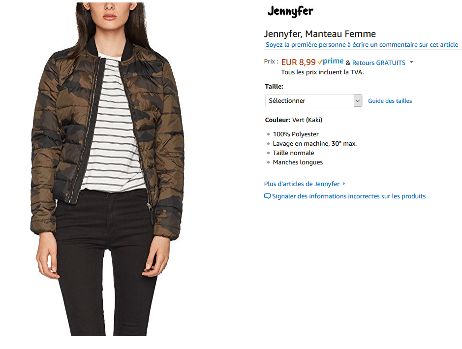 Jennyfer  Manteau Femme  Amazon.fr  Vêtements et accessoires.png