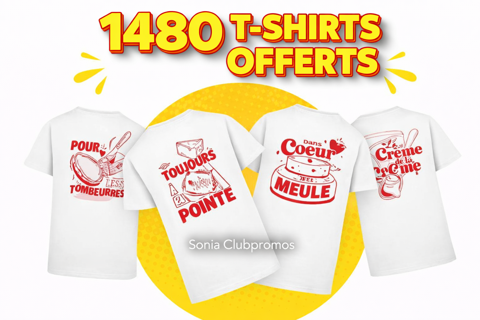 Jeu concours Président 1480 t-shirts collector offerts participation gratuite sans achat
