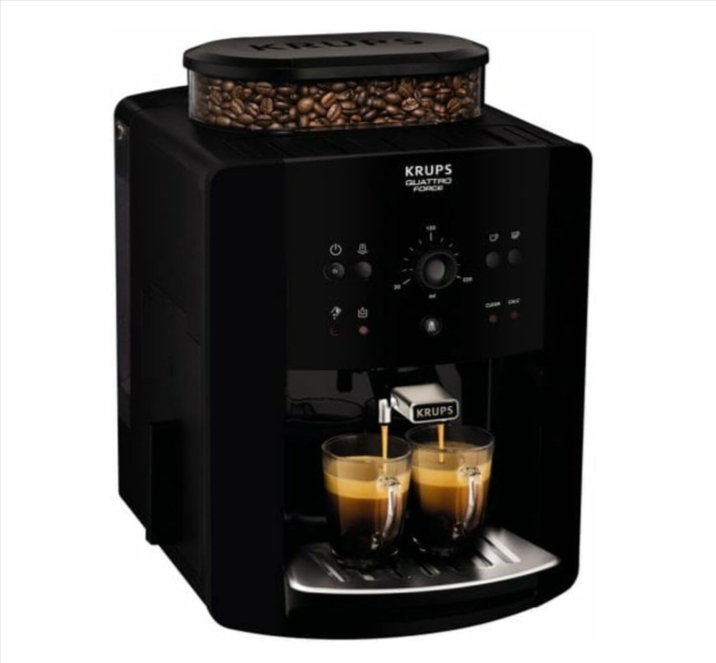 Machine à café expresso automatique Krups Arabica EA8110 avec broyeur – 1,7L – buse vapeur – interface personnalisable – bon plan Amazon