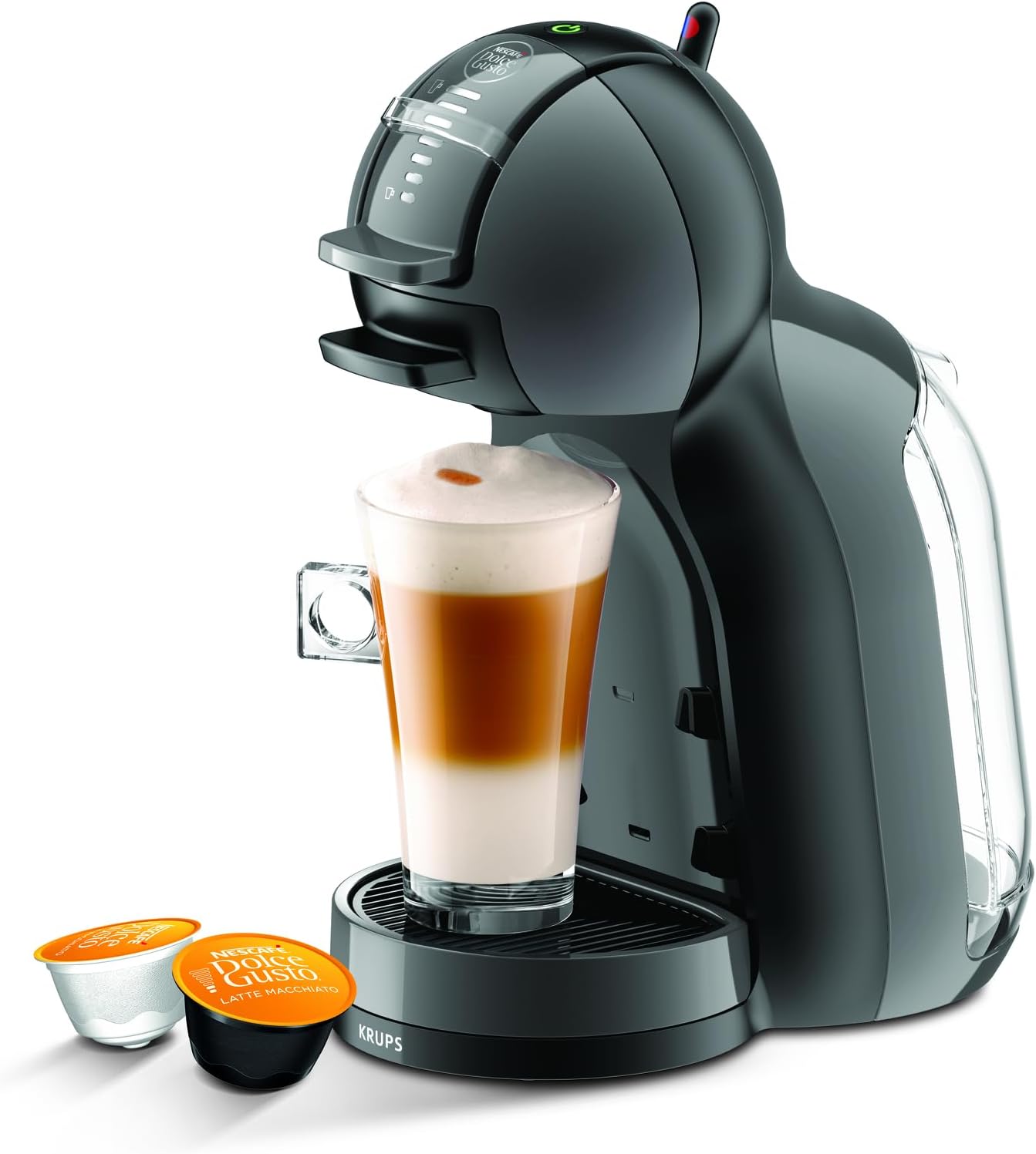 Machine à café Krups Dolce Gusto Mini Me – modèle compact, 15 bars, compatible boissons chaudes et froides, avec réglage de la taille de boisson et arrêt automatique. Un excellent rapport qualité-prix pour une cafetière à capsules fiable, idéale pour une utilisation quotidienne.