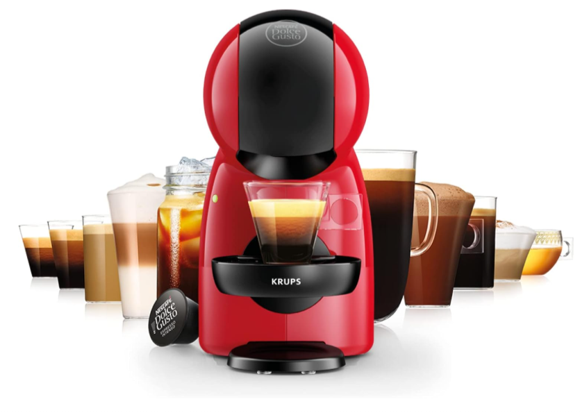Machine à café capsules Dolce Gusto Piccolo XS Rouge – compacte, intuitive, 15 bars, à petit prix