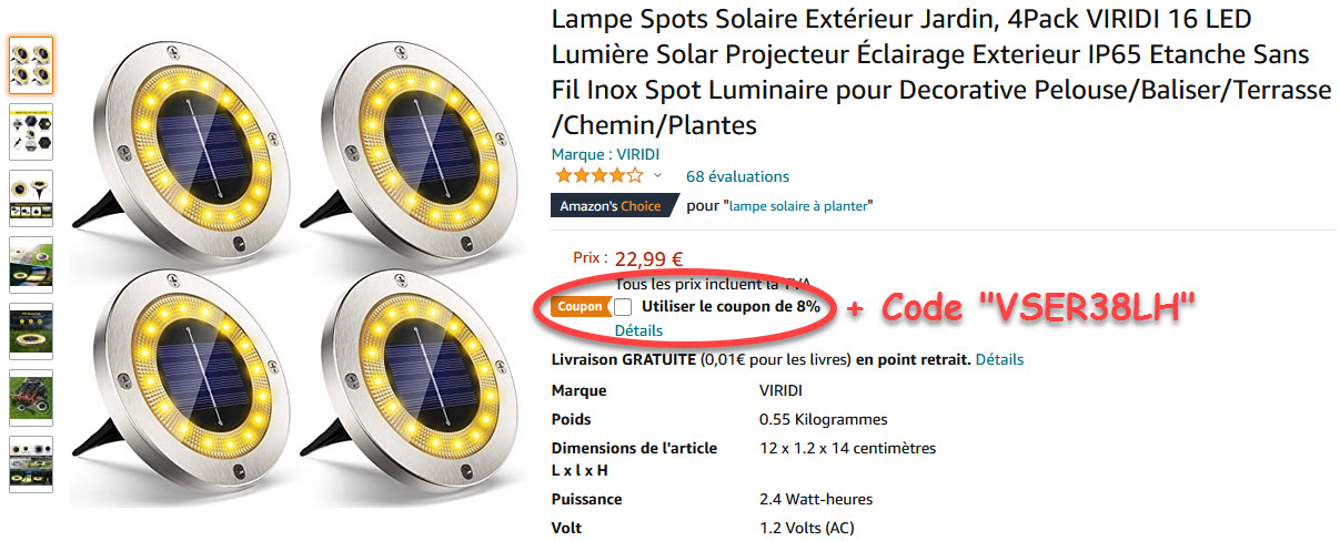 Lampe Spots Solaire Extérieur Jardin 4Pack VIRIDI.jpg