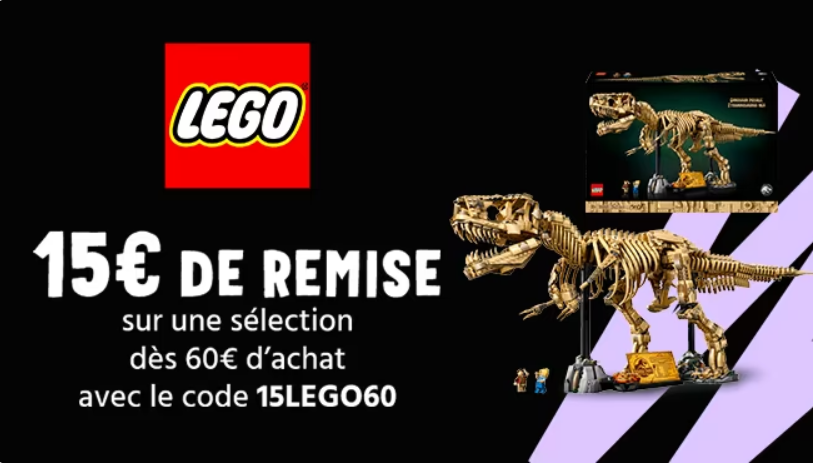 LEGO Cdiscount : 15€ de remise dès 60€ sur sélection — Code 15LEGO60, optimisation panier et exemples
