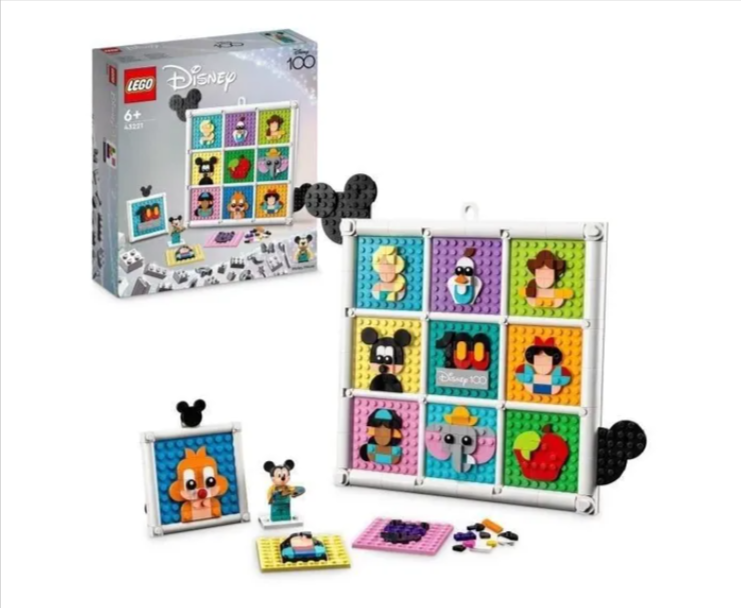 Jeu de construction LEGO Disney 43221 - 100 Ans d'Icônes avec Mickey Mouse - Art mural créatif