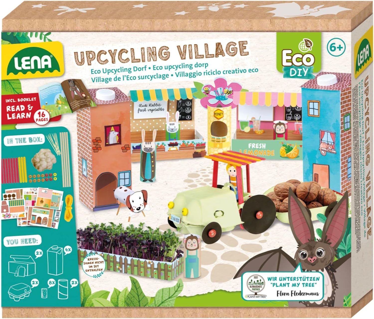  Set de bricolage Lena 42830 Eco Upcycling Village, créatif et écologique, pour enfants dès 6 ans, à 6,90€.