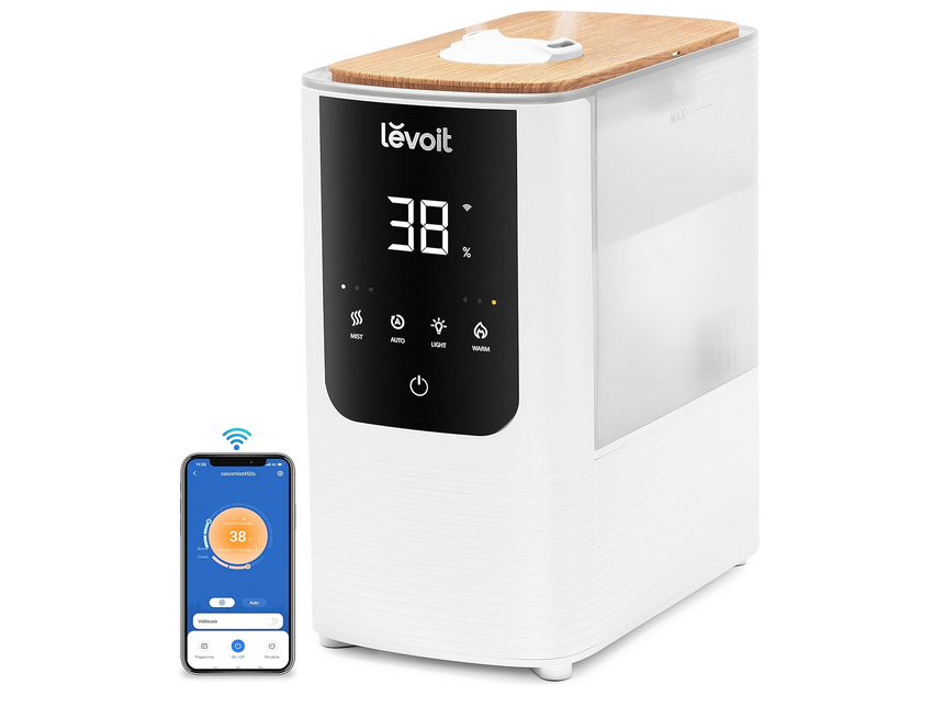 LEVOIT Humidificateur d'Air Intelligent WIFI 4.5L Top-Fill, 26dB Ultra Silencieux, 45H d'Auton...png