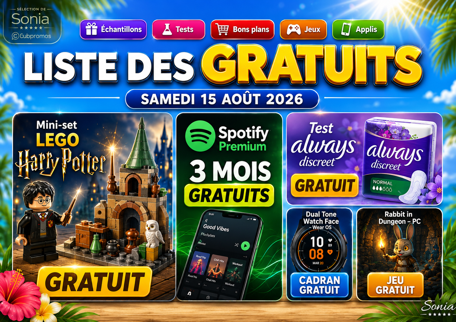 liste-des-gratuits-15-08-2026-lego-spotify-always-banniere-clubpromos.png