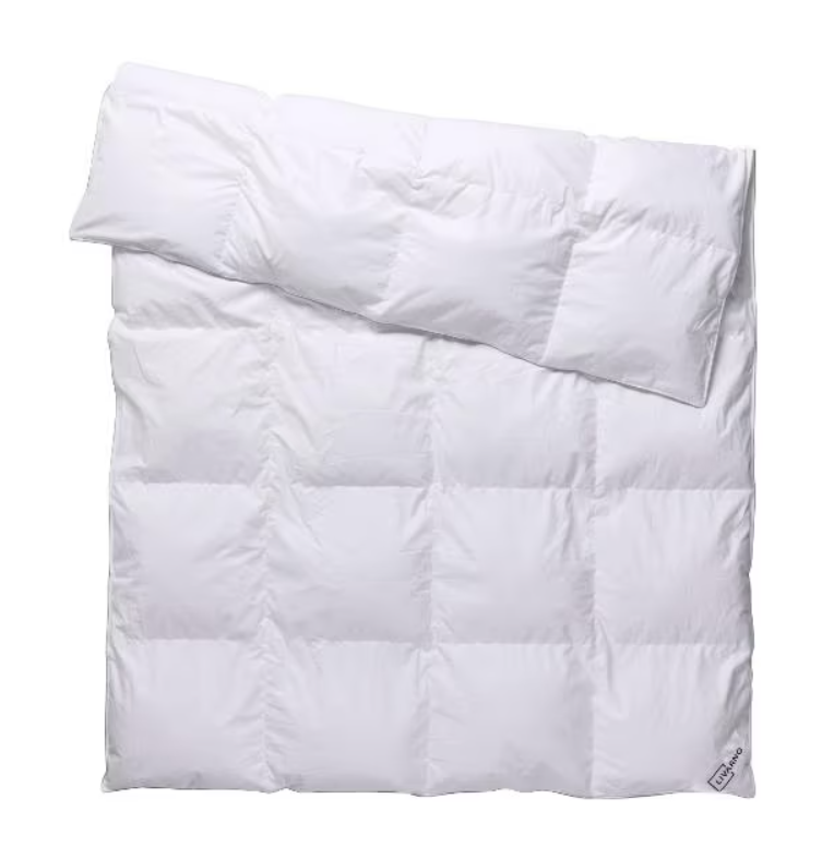  Couette en duvet LIVARNO 240×220 cm – X-WARM, garnissage 60 % duvet 40 % plumes, caissons avec entretoises, enveloppe coton certifiée NOMITE, OEKO-TEX Standard 100 n° 04.0.8813, format 2 personnes grand lit